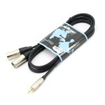 สายสัญญาณ LIDGE YM-387D    3.5 มม. to XLR x 2