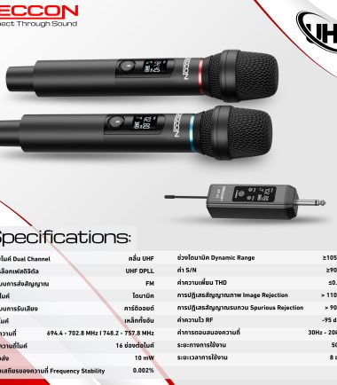AP-33 Dual-Channel Plug in Wireless Microphone - Thai (2)